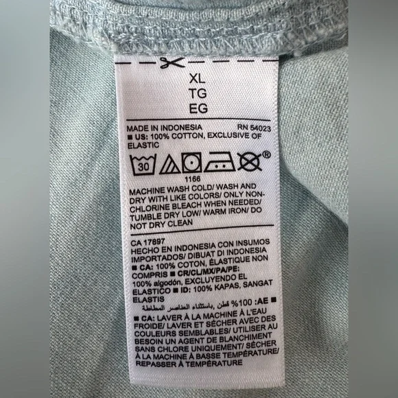 Old Navy Sleeveless Ruffle Fit and Flare Chambray Dress size XL NWT - Picture 7 of 7